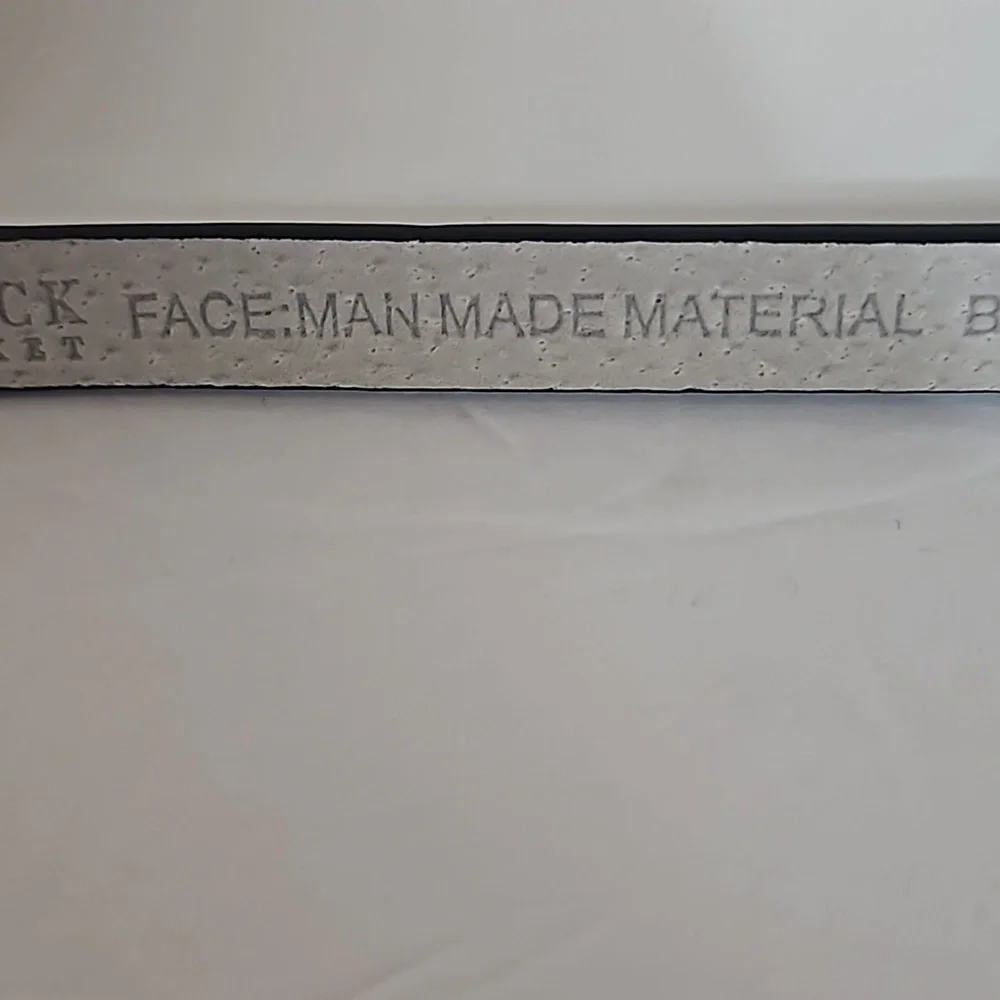 White House Black Market Man made  and Genuine  Leather sz S Black NWT